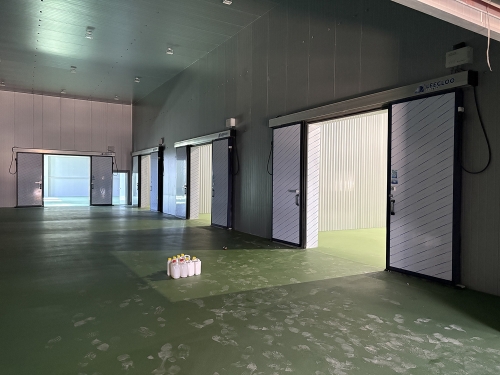 전동S/D양개도어(2400*3000 4조) 설치